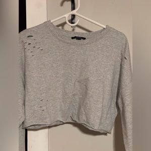 Forever 21 grunge crop top sweatshirt sz M
